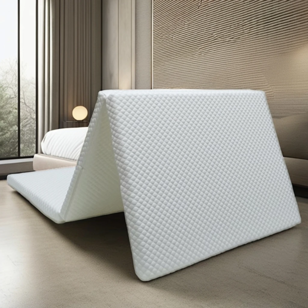 Skylee air weave Elasticity 3D Pe Pp Eva POE Air Poly Fiber 3 Folding Mattress