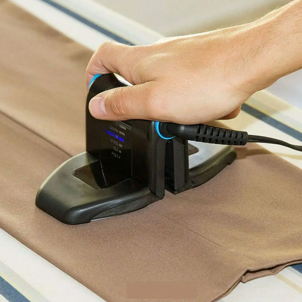 DDP Foldable laundry mini handheld folding electric travel iron with dry steam Folding Portable Iron