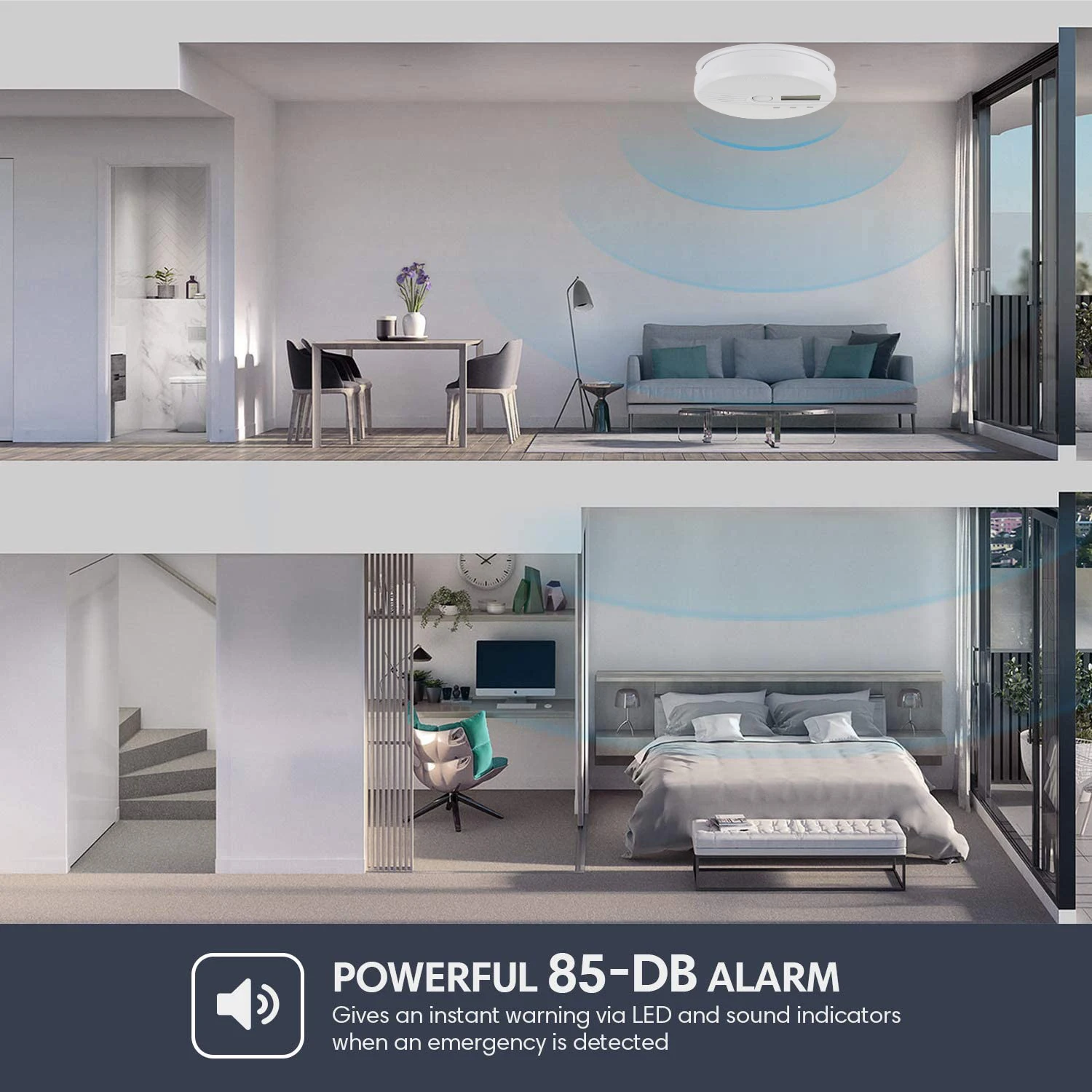 15 years factory Smart home carbon monoxide sensor alarm