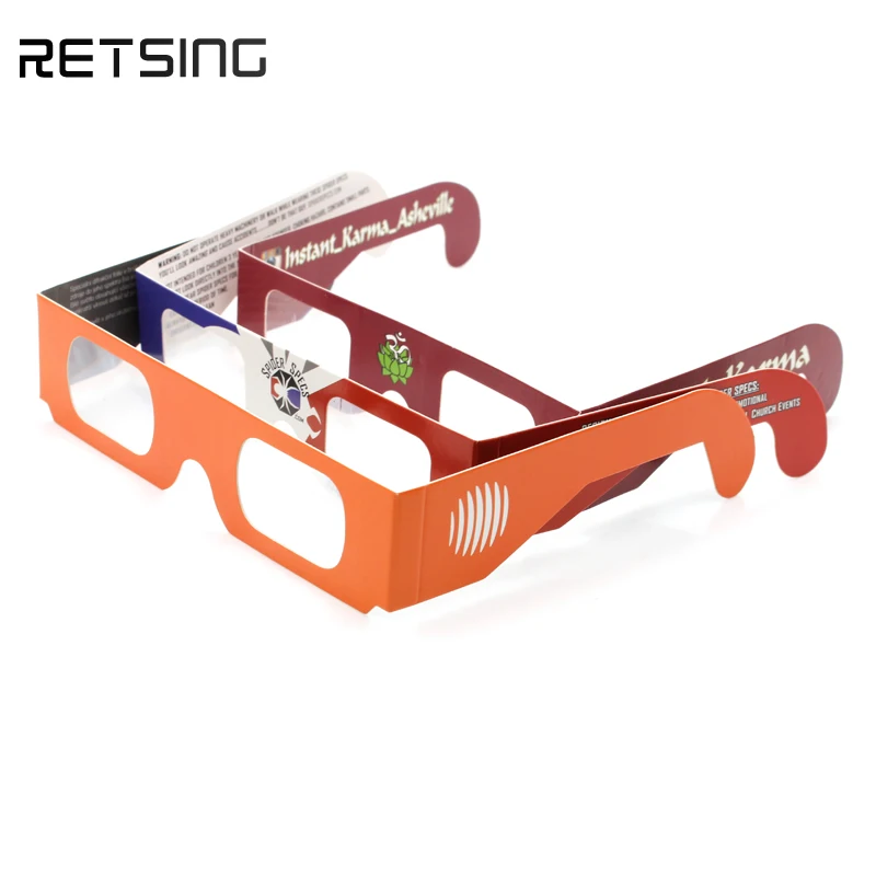 Custom Logo Paper 3d Glasses Cheap Paper Chromadepth 3d Glasses