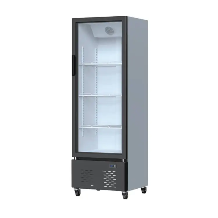 high end defrost fan cooling Refrigeration Equipment Cabinet Upright Beverage Showcase Display Cooler Fridges
