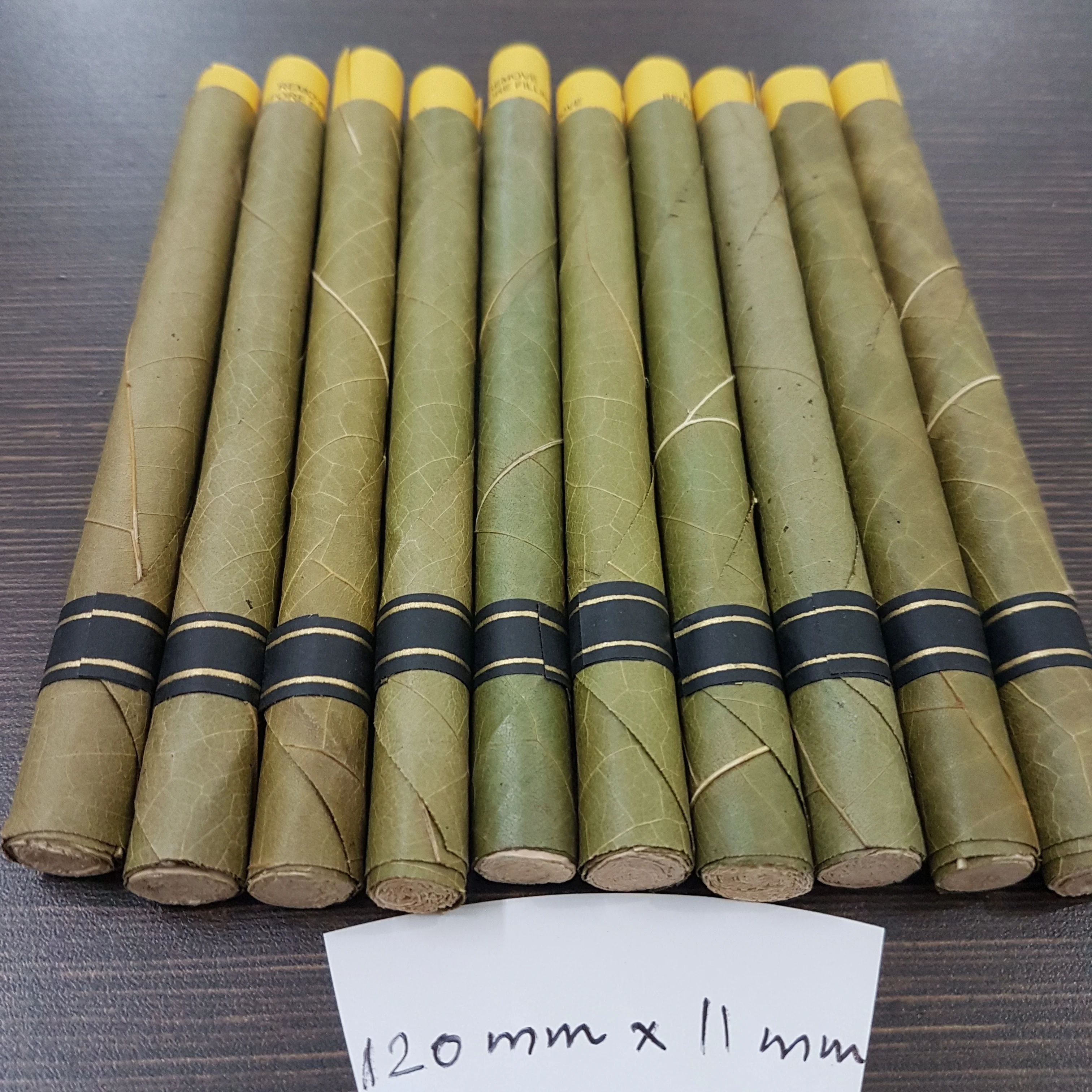 
Built Your own Brand TNF flavour super slow burning Ebony Palm Leaf tendu bulk leaf custom cones 4 USA in your brand 