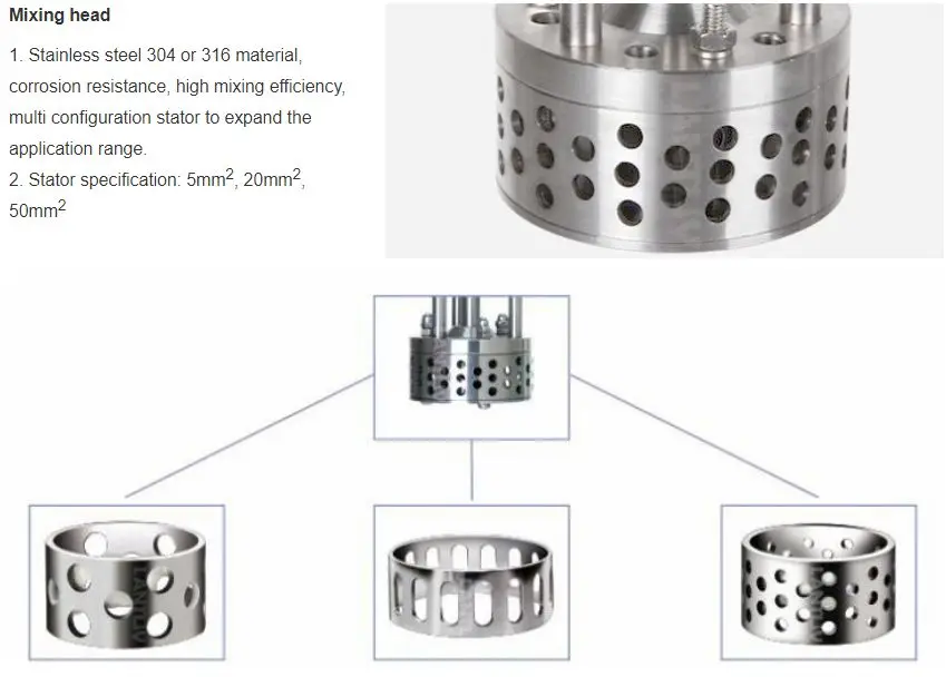 80-5000ML 24G Work head Digital display Laboratory High Shear Dispersion homogenizer
