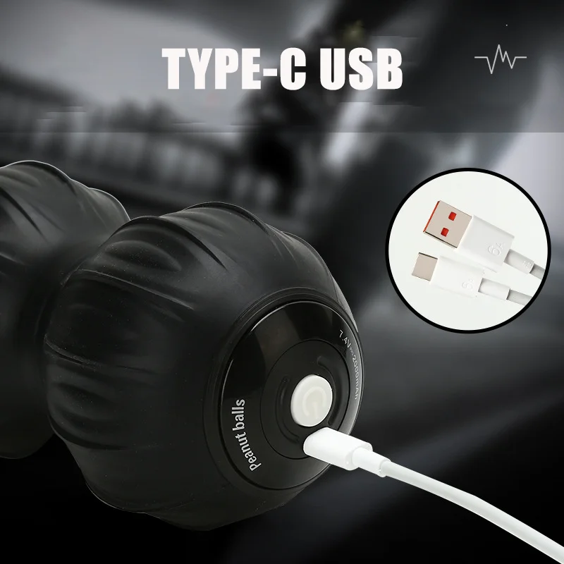 fascia lacrosse tpe natural rubber fitness ball high density epp double peanut shape massage ball hard