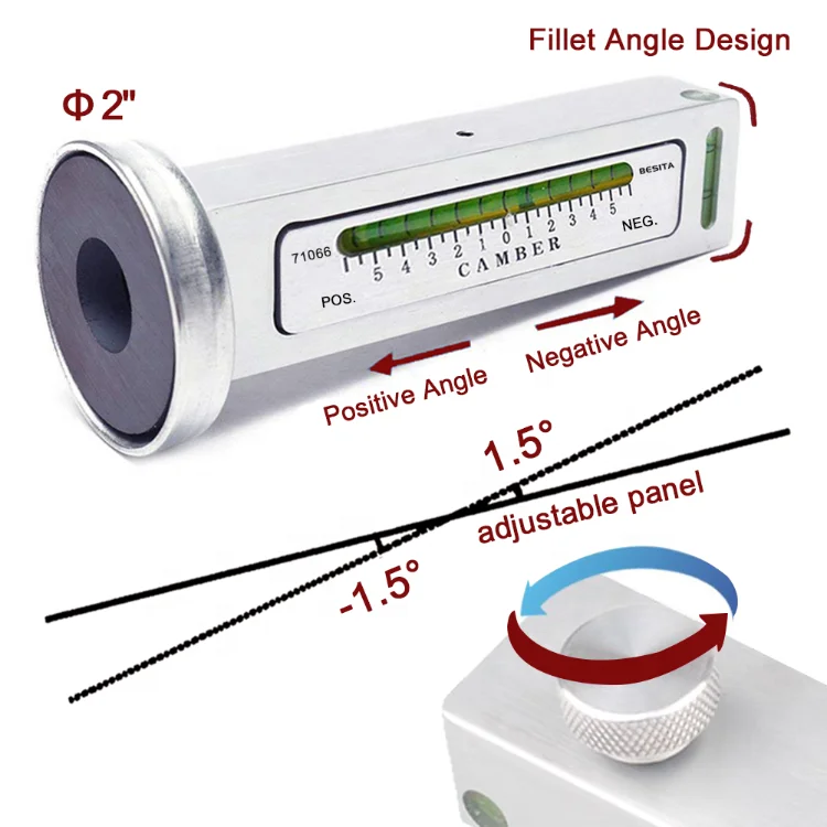 Four Wheel Alignment Magnetic Level Gauge Camber Adjustment Aid Positioning Tool protractor