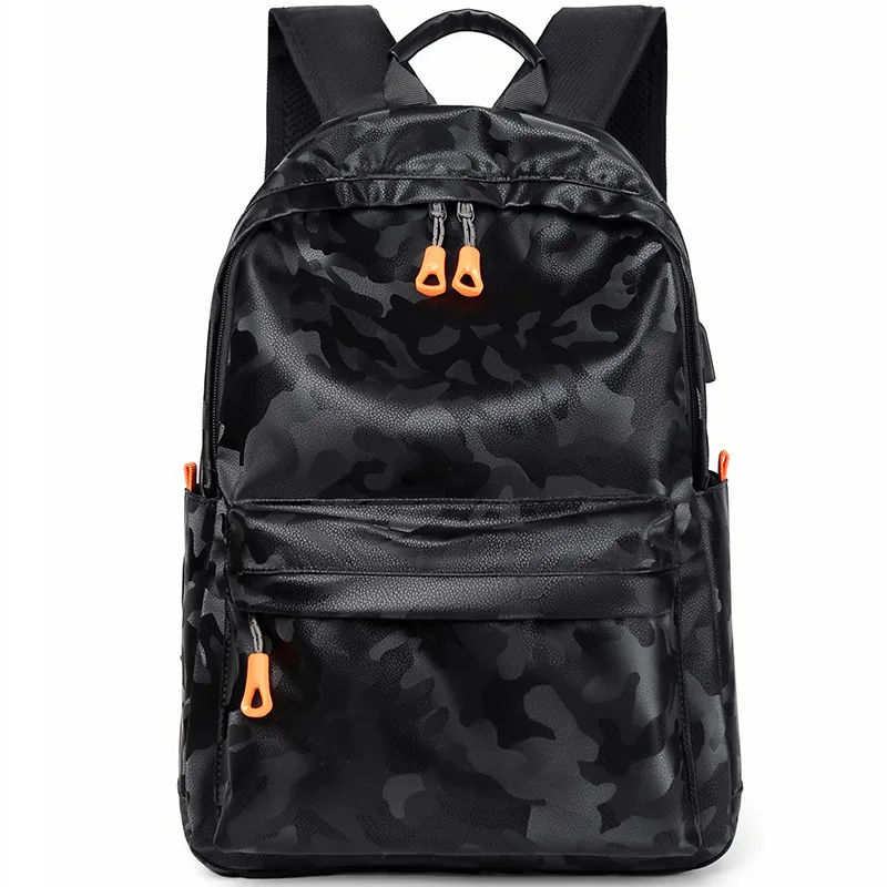 Factory 15.6 Inch Custom Logo Waterproof Oxford Pu Material Business Men Day Pack Bag Travel Laptop Backpack