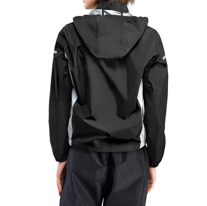 Women Workout Sauna Sweat Suit Rapid Fat Burning Silver Fiber Fabric Weight Loss Suit Slimming Sauna Suit