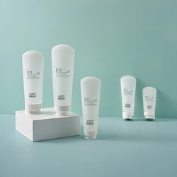 skincare tube packaging eco friendly 50ml 120ml 150ml soft touch plastic bottle reusable empty bottles for oil 100ml