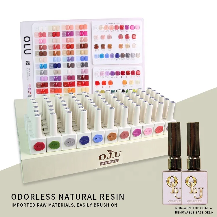 Natural color wholesale 2022 popular 68 colors salons soak off uv led nail gel polish sets products