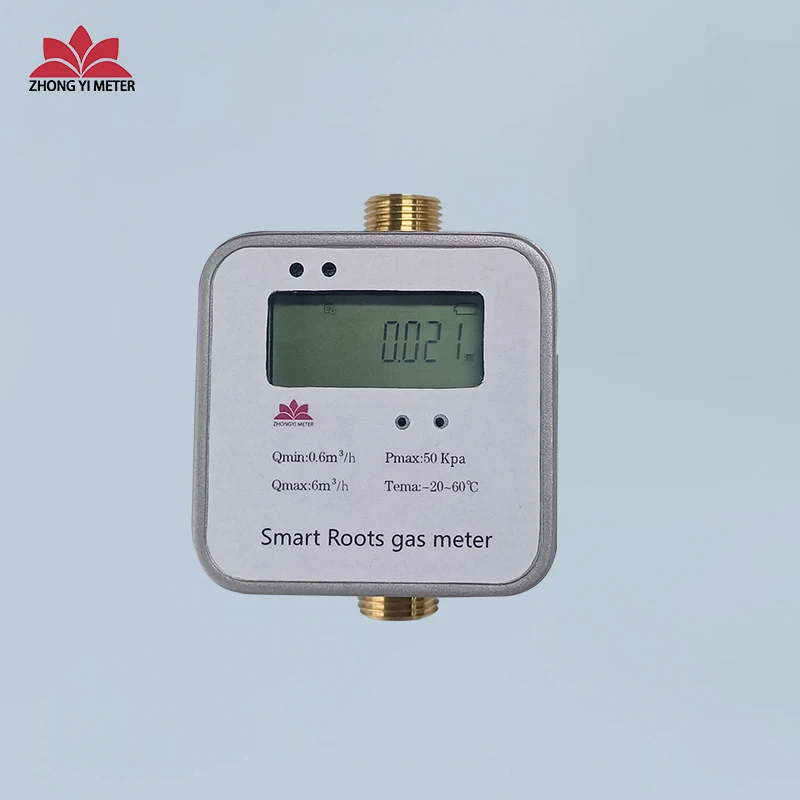 Roots gas meter without valve/ smart gas meter  for remote meter reading