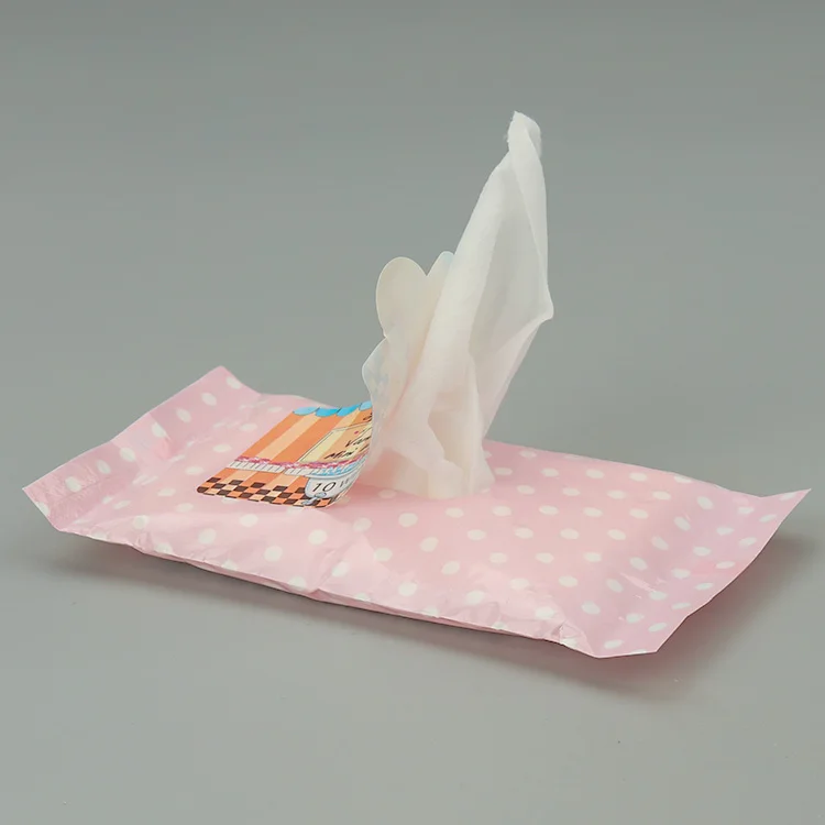 vanilla cream 10pcs cleaning mini wet wipes spa wet tissue