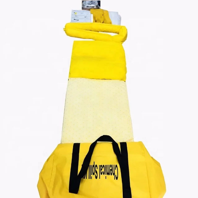 JUNENG Universal Spill Kits Contain Oil Absorbent Mat Pillows Socks for Oil Spill Clean Up Quickly Absorb