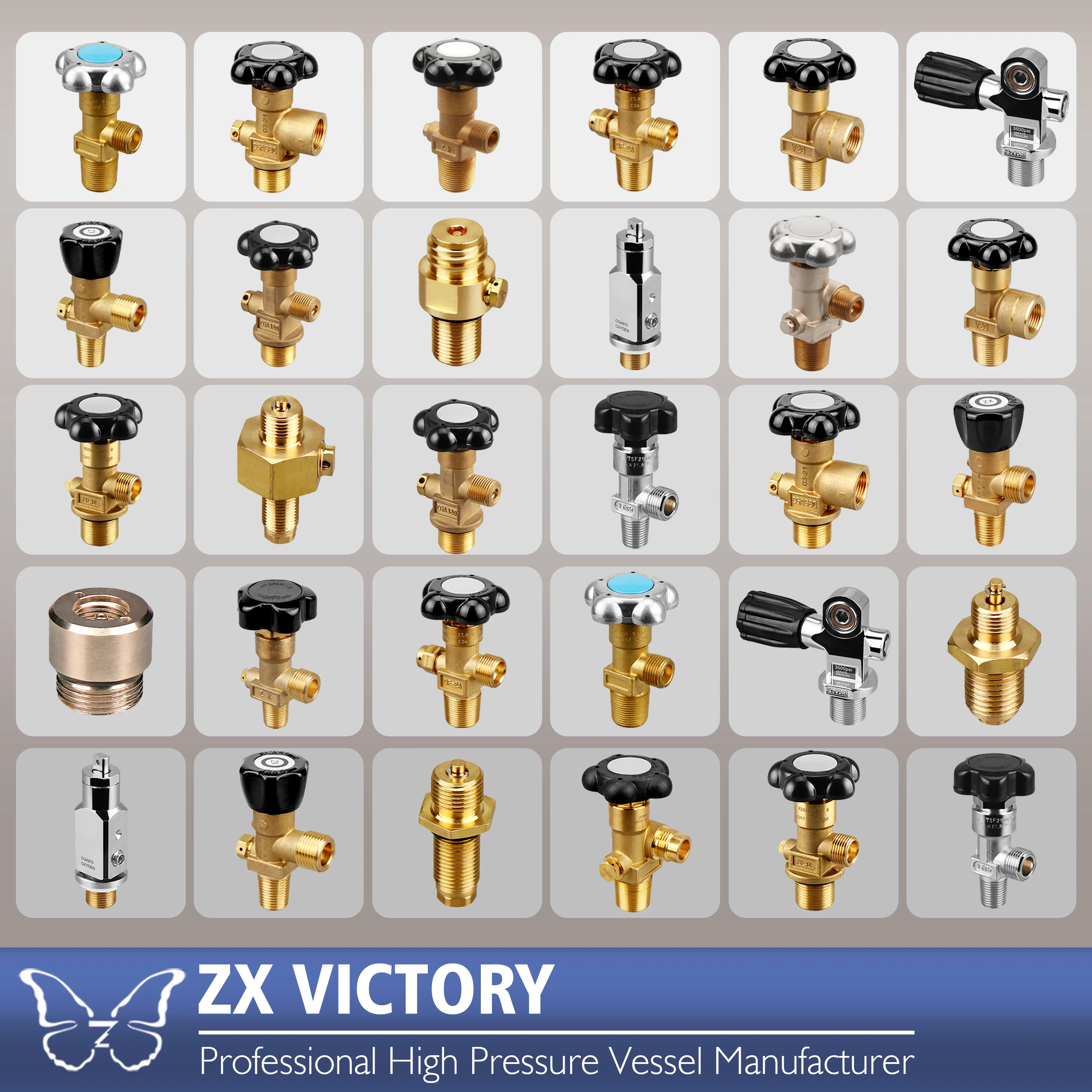 TUV Approved N2 CO2 Gas Cylinder Valve Hand Wheel Soda Maker Valve 25E W21.8-14 gas cylinder valves