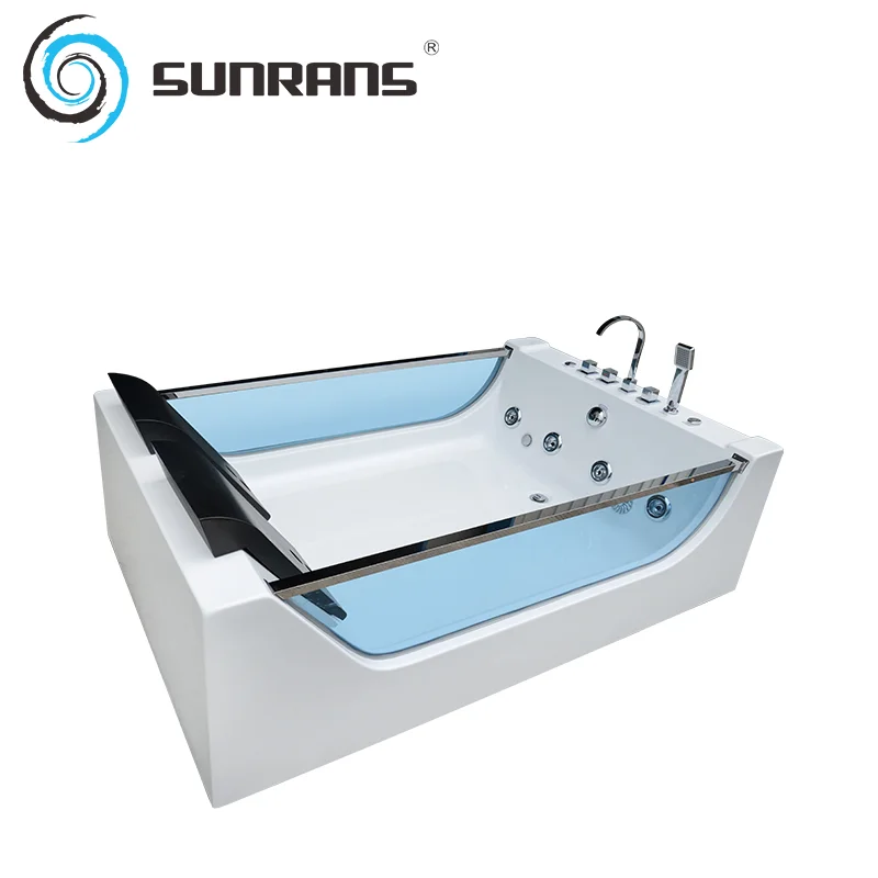 Quality Luxury 2 Person Freestanding Portable Hydrotherapy Spa Whirlpool Massage Indoor Acrylic Bathtub With Jet For Adults