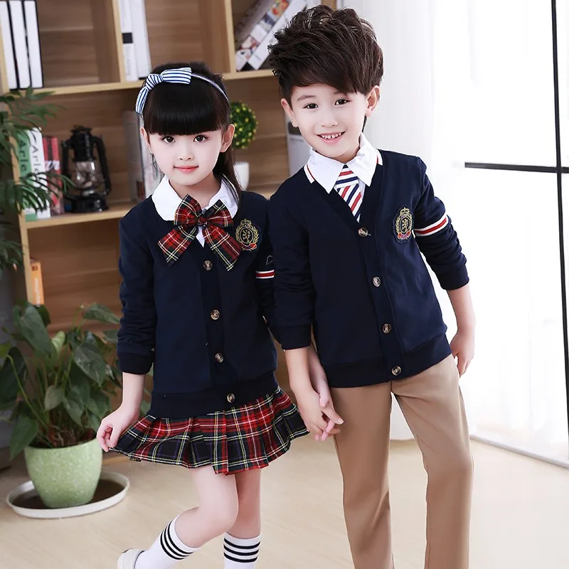 Nicole Hot Sale Kindergarten School Uniform Korean Winter School Girls Uniform Pictures