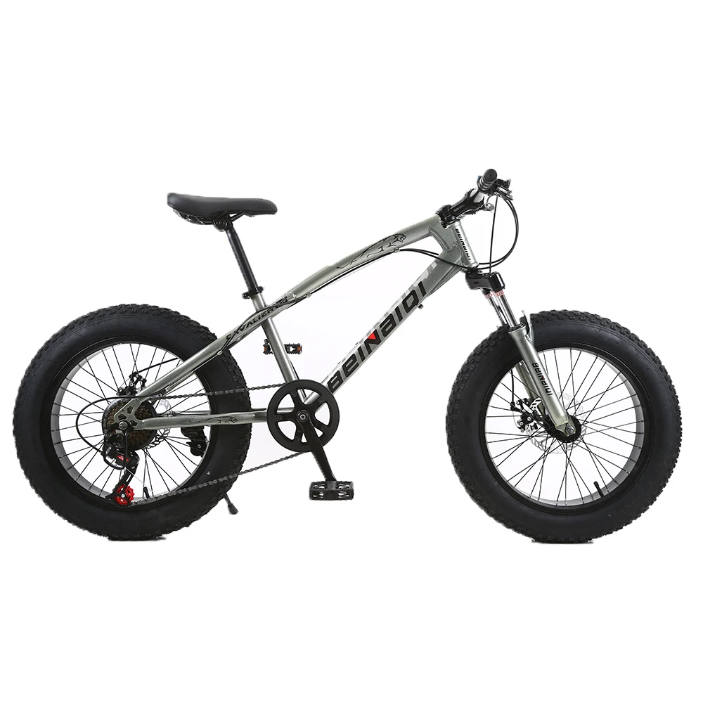7-Speed Adult Steel Frame Front and Rear Brakes Mens and Womens Fat Tire Mountain Bike Snow Bike