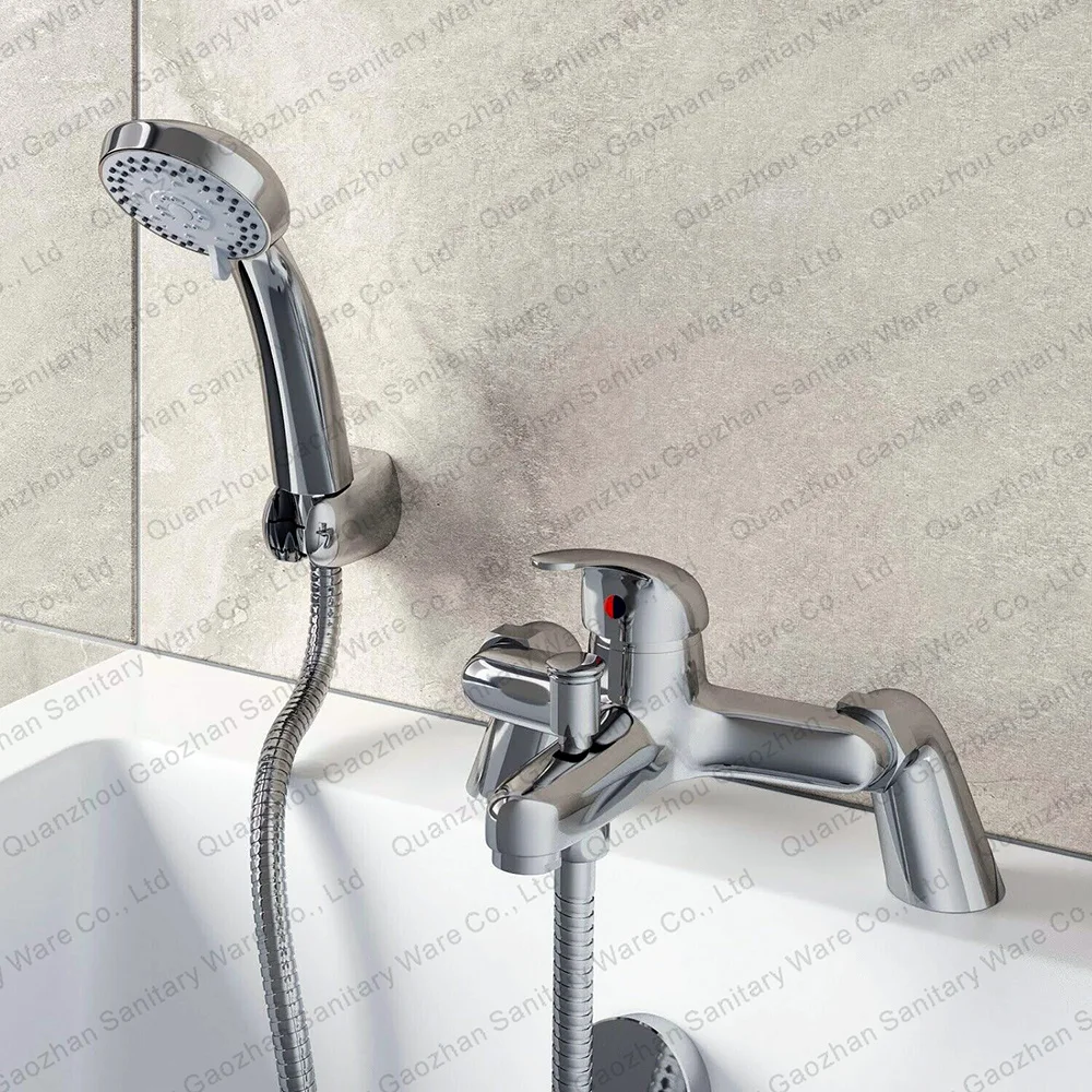 Factory direct sales vertical foreign trade UK Germany corner fittings bathtub faucet shower faucet set