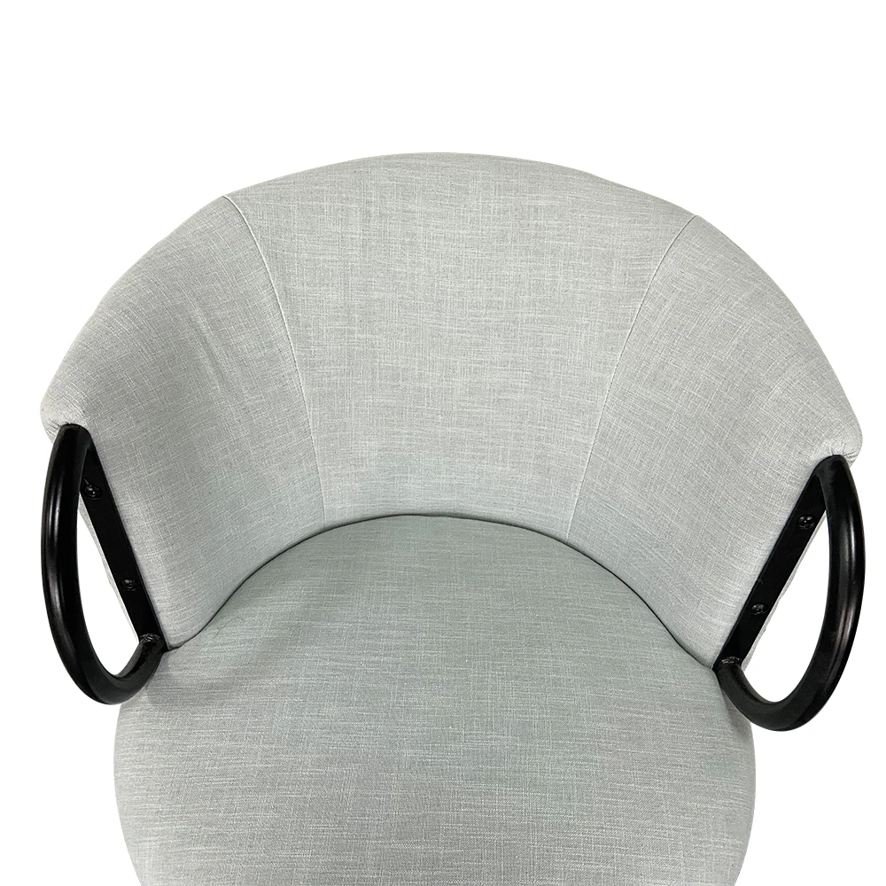 Italian style latest design home furniture fabric comfortable minimalist armchair