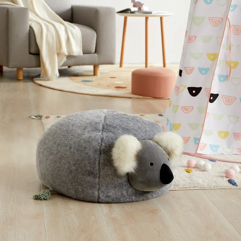 Asweets Indoor Play Room Animal Shape Bean Bag Plush Koala Pouf