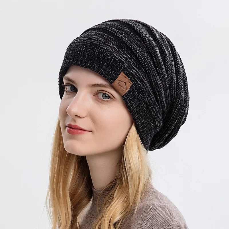 Custom Winter Hats Cable Knit Beanie Soft Womens Beanies Thick Winter Hat