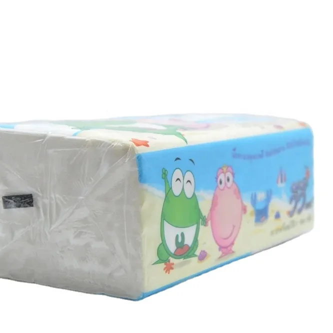 Two color Little Frog cartoon cartoon character tissue paper with 150 sheets for home use facial tissue paper