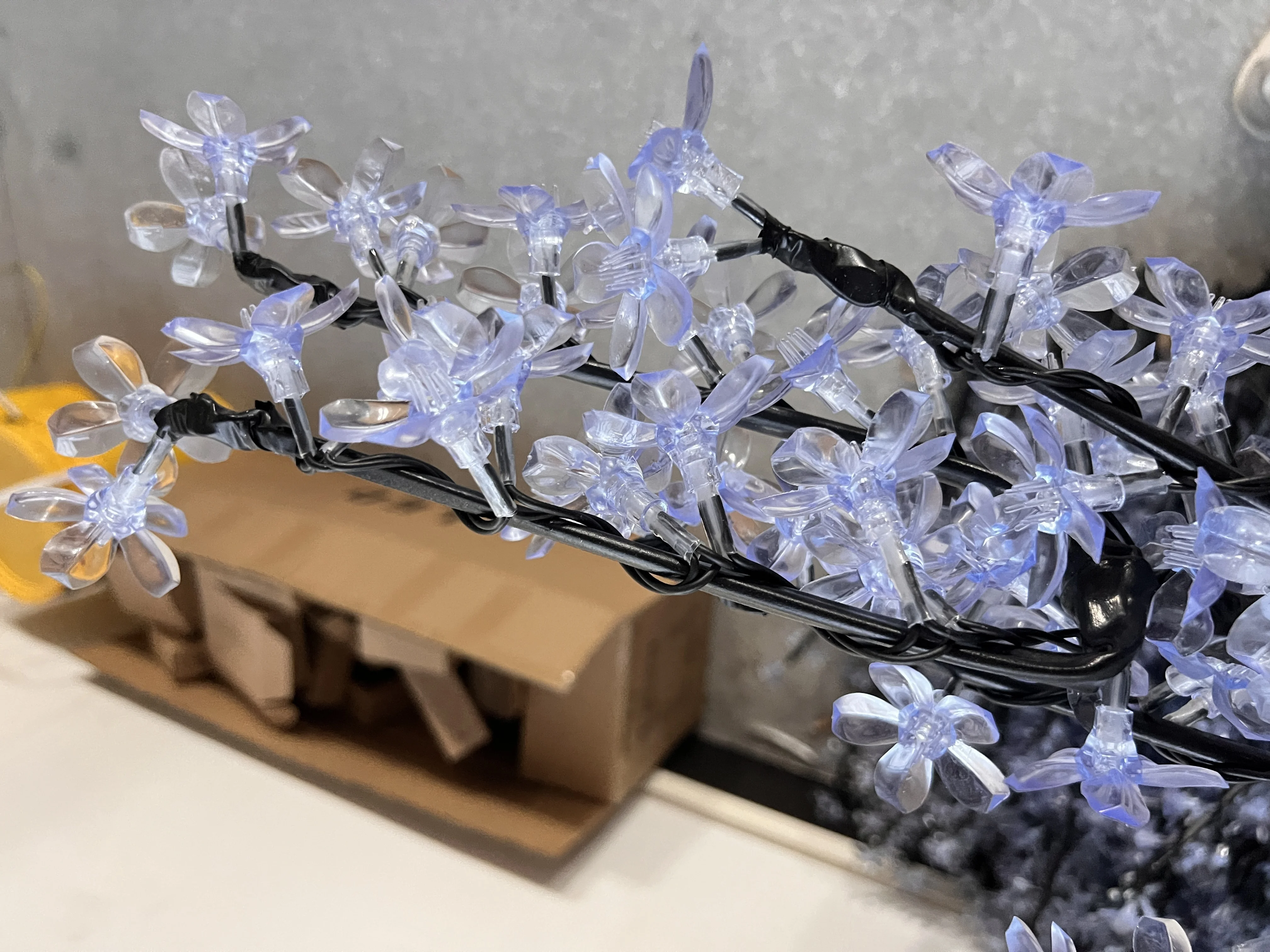 LED lighted large outdoor artificial cherry blossom trees for decoration