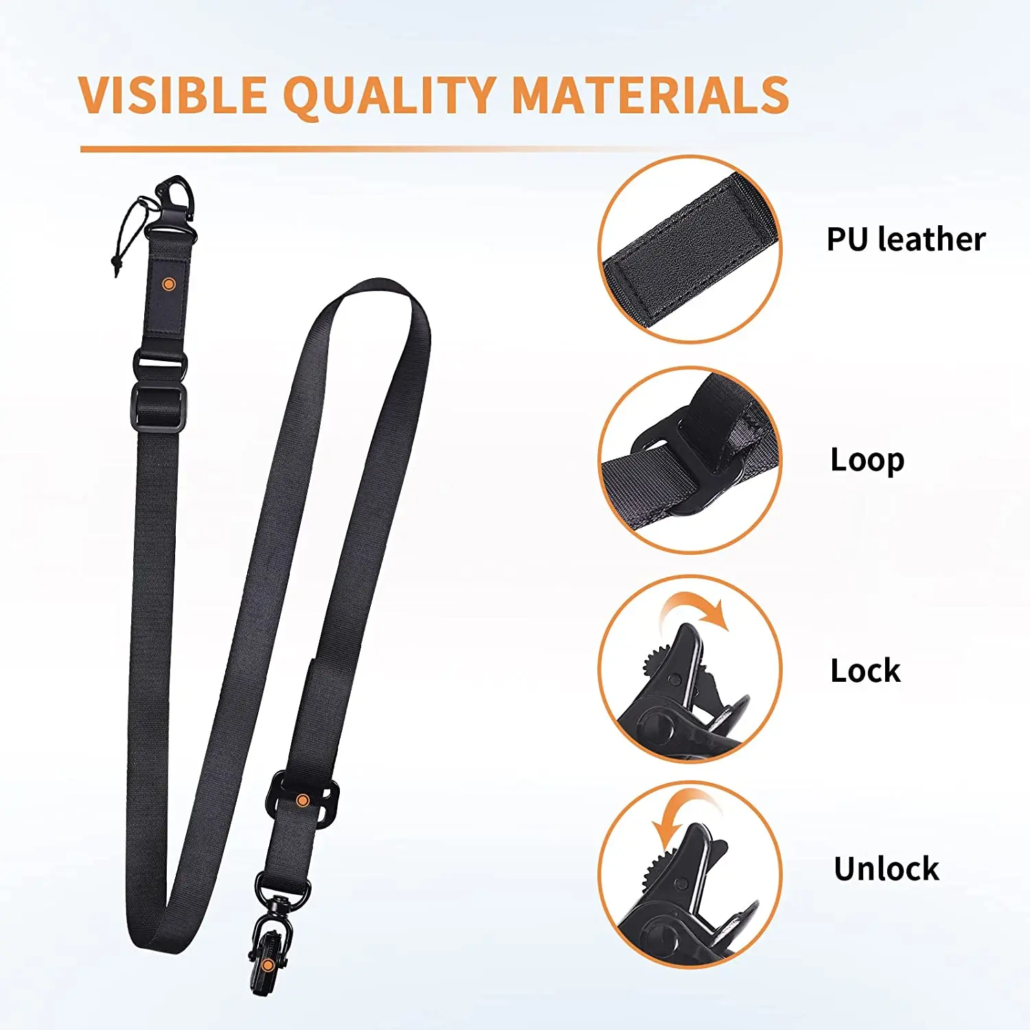 Adjustable Extra Long Two Point Traditional Sling 2 Point Gun Sling Two Point Sling Tactical