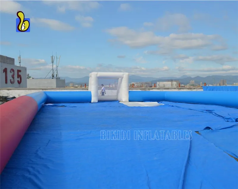 Giant Inflatable Football Pitch Durable Soccer Game Sport Arena