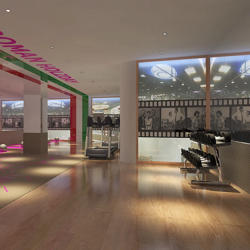 
3mm thick Wood Look Reflective Custom Printed gym yoga Vinyl Pvc Flooring roll 