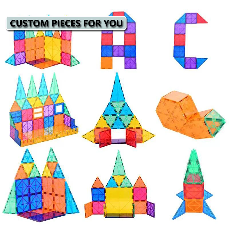 2024 New Trend Preschool STEM Magnet Toys Magnetic Blocks Building Construction Toys Magnetic Tiles Toys For Kids Suppliers