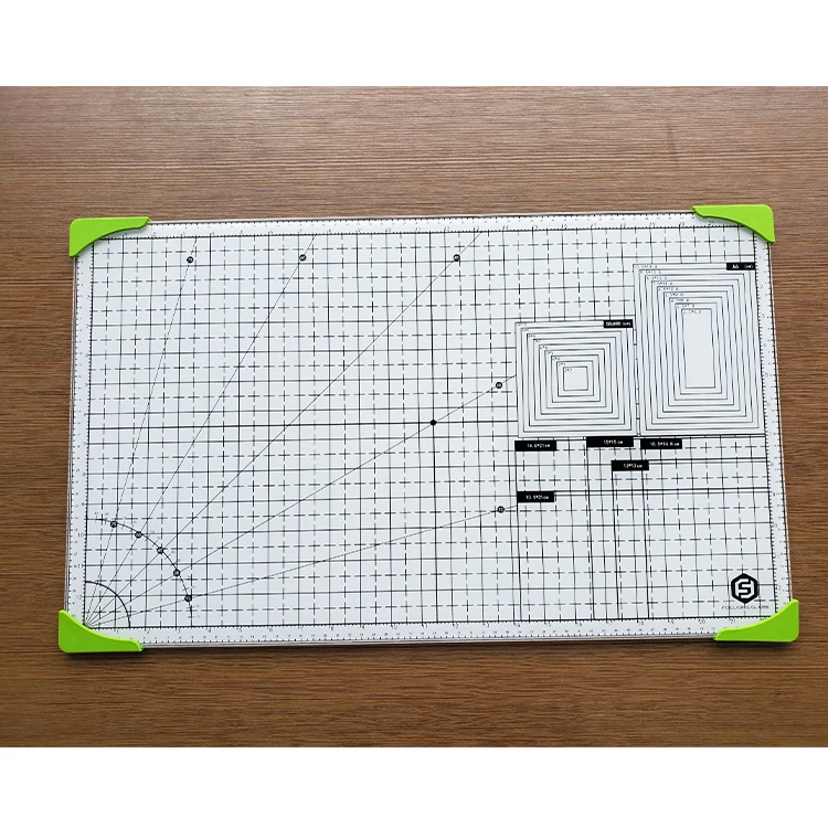 
Art supplies tempered Glass Cutting Mat Grid 