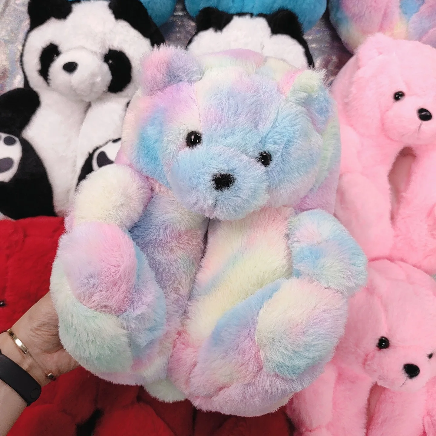 
Factory direct sales Teddy Bear Slippers new arrivals fuzzy house slippers 
