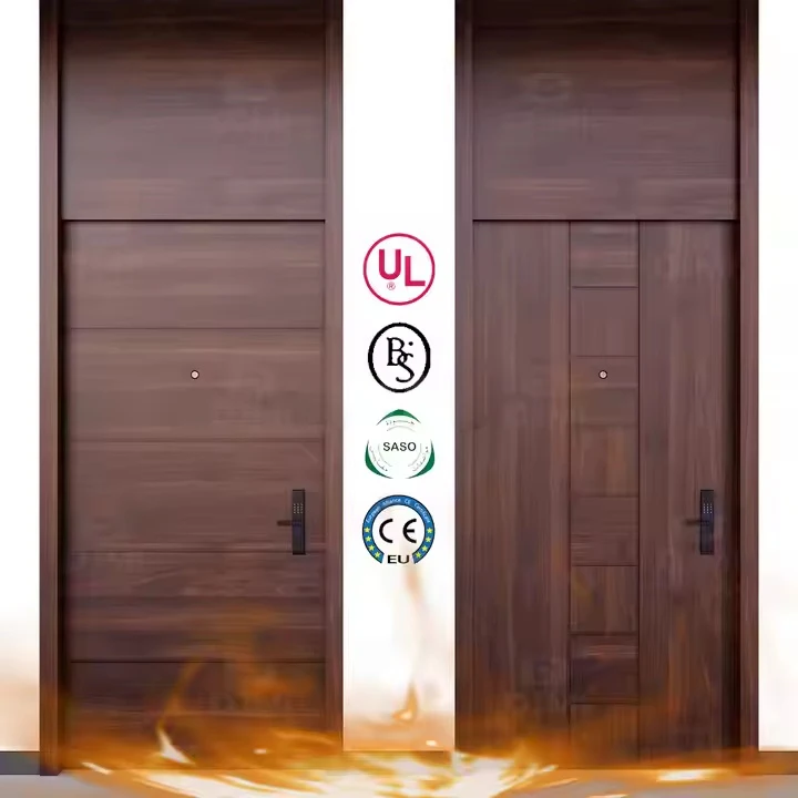 Modern Hotel Guest Room Internal Doors Commercial Fire Rated Wooden Door Entrance Doors For Hotel And Apartment
