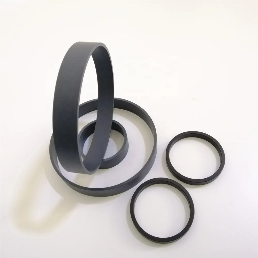 Образец свободно заполненное углеродом износостойкое кольцо PTFE диаметром 10 ~ 3000 мм уплотнение