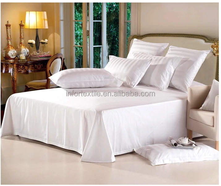 TC300 100% Cotton Fabric Motel Hotel Bed Sheets 81\