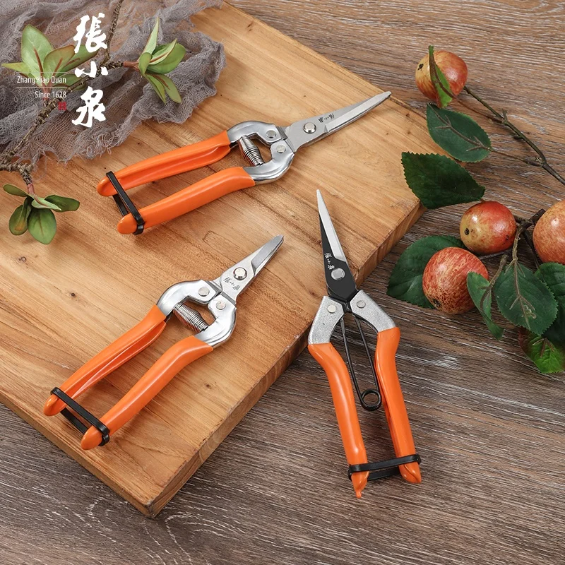 3 PCS Ultra Sharp Stainless Steel Blades Precise Garden Pruner Comfortable Garden Scissors with Safety Locking