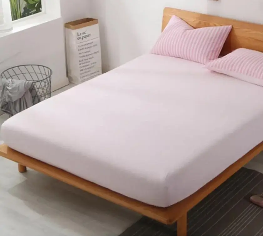 Custom Jersey Yarn Dyed Fabric Fitted Bed Sheet Waterproof Baby Crib Bedsheet 100% Cotton Cobertores Sabanas De Cama