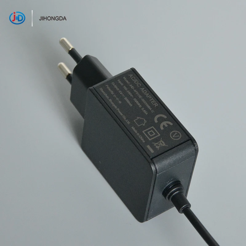 
EU PLUG power adapter 5v 3000ma 3a for tablet PC with Global certification 