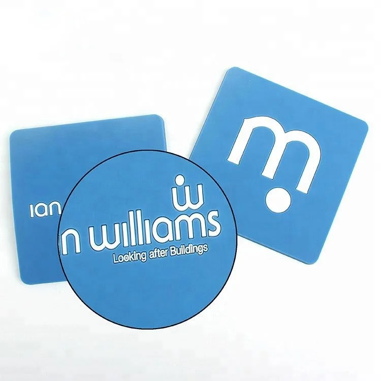 Экологичный мягкий ПВХ резиновый коврик с логотипом торговой марки Противоскользящий для чайной чашки рекламных подарков