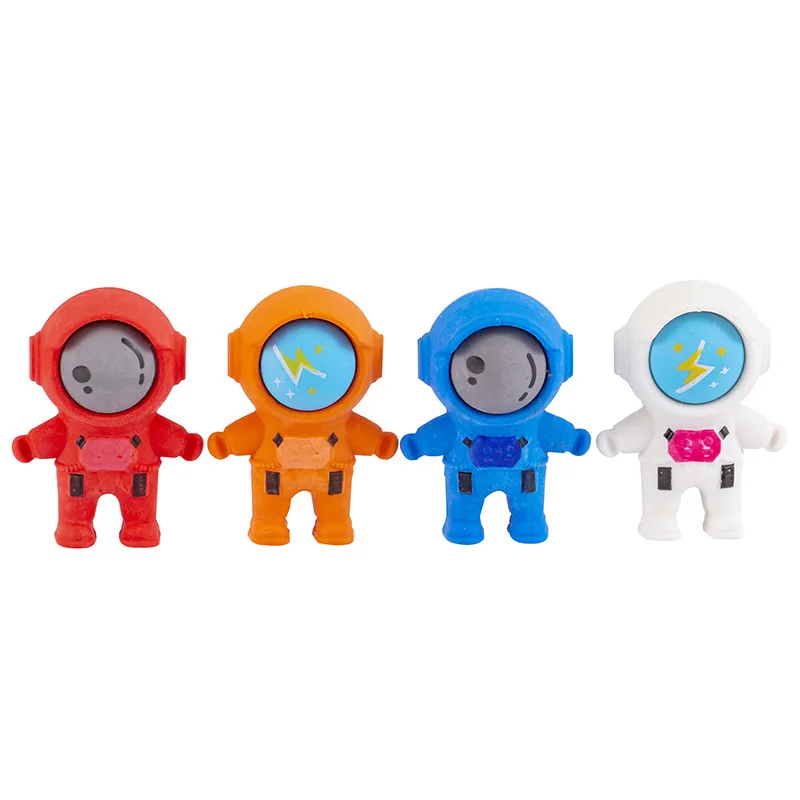 Cross border cartoon 3D cute astronaut shaped eraser Student Stationery Final Christmas Prizes Gifts
