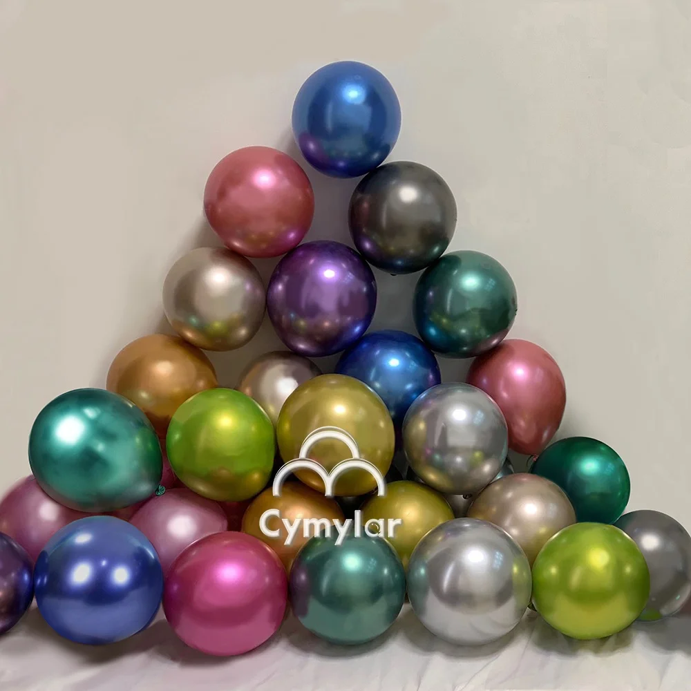 Cymylar 12inch2.8g Chrome Latex Balloons Metallic Balloons Helium Quality Shiny Pearl Balloons 14 colors For Birthday Party