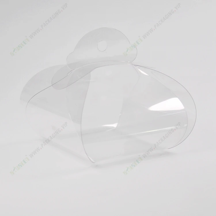 Clear PVC Box Transparent Acetate Cake Packaging Box with window