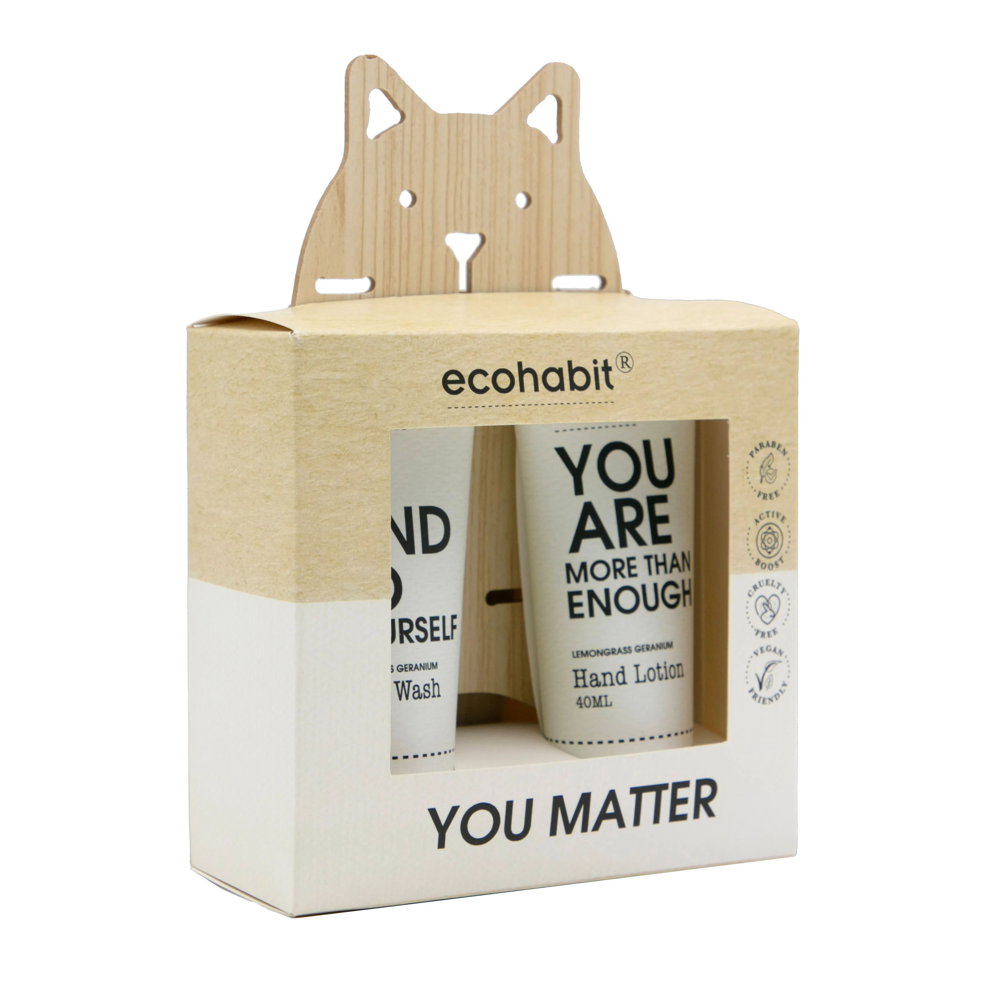 Wholesale Duo Mini Travel Hand Cream Lotion Tubes Hand Wash Hand Care Gift Set With Wooden Phone Holder