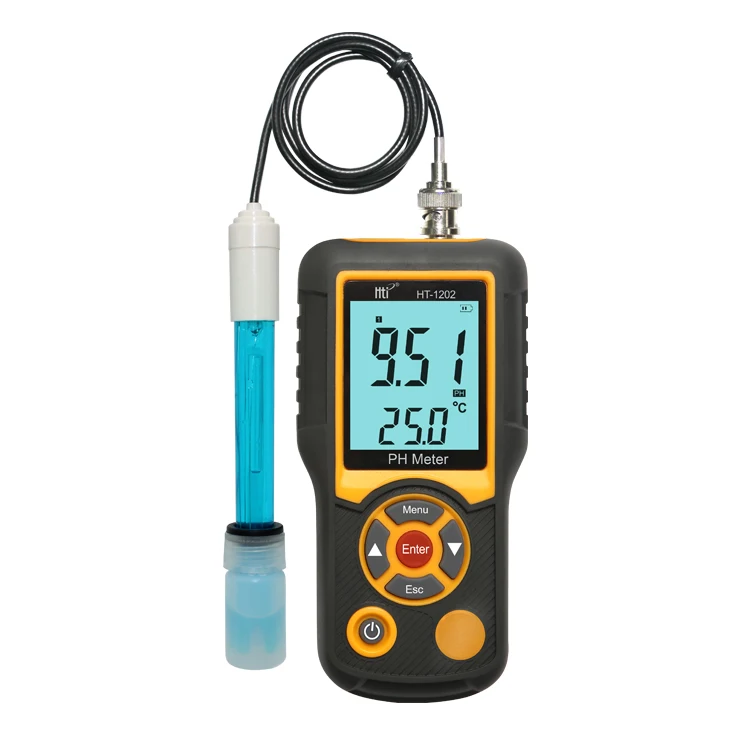 Портативный высокоточный измерительный прибор HTI HT-1202 профессиональный измеритель Ph воды для лаборатории 3 батареи AA 0 01 1 мВ ± 05