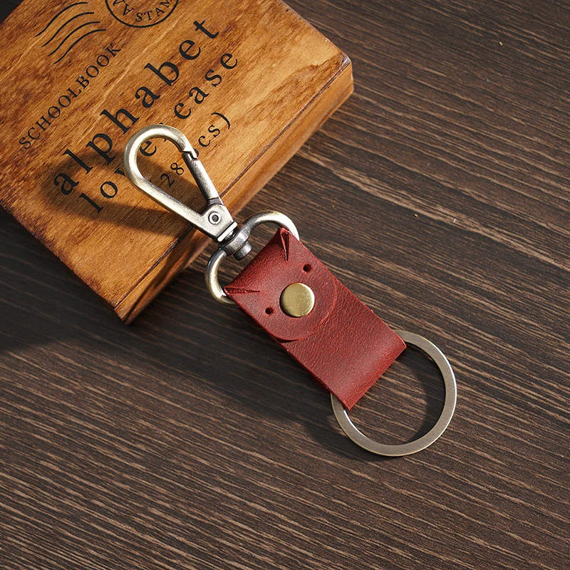 ya439 Lovely Design Key Ring Wholesale Genuine Leather Keychain for Car Key Chain