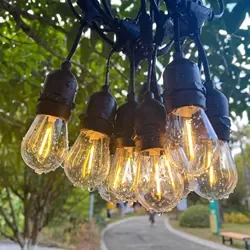 15 Socket Led String Light S14 Tavern dazzle commercial grade outdoor waterproof garden lamp