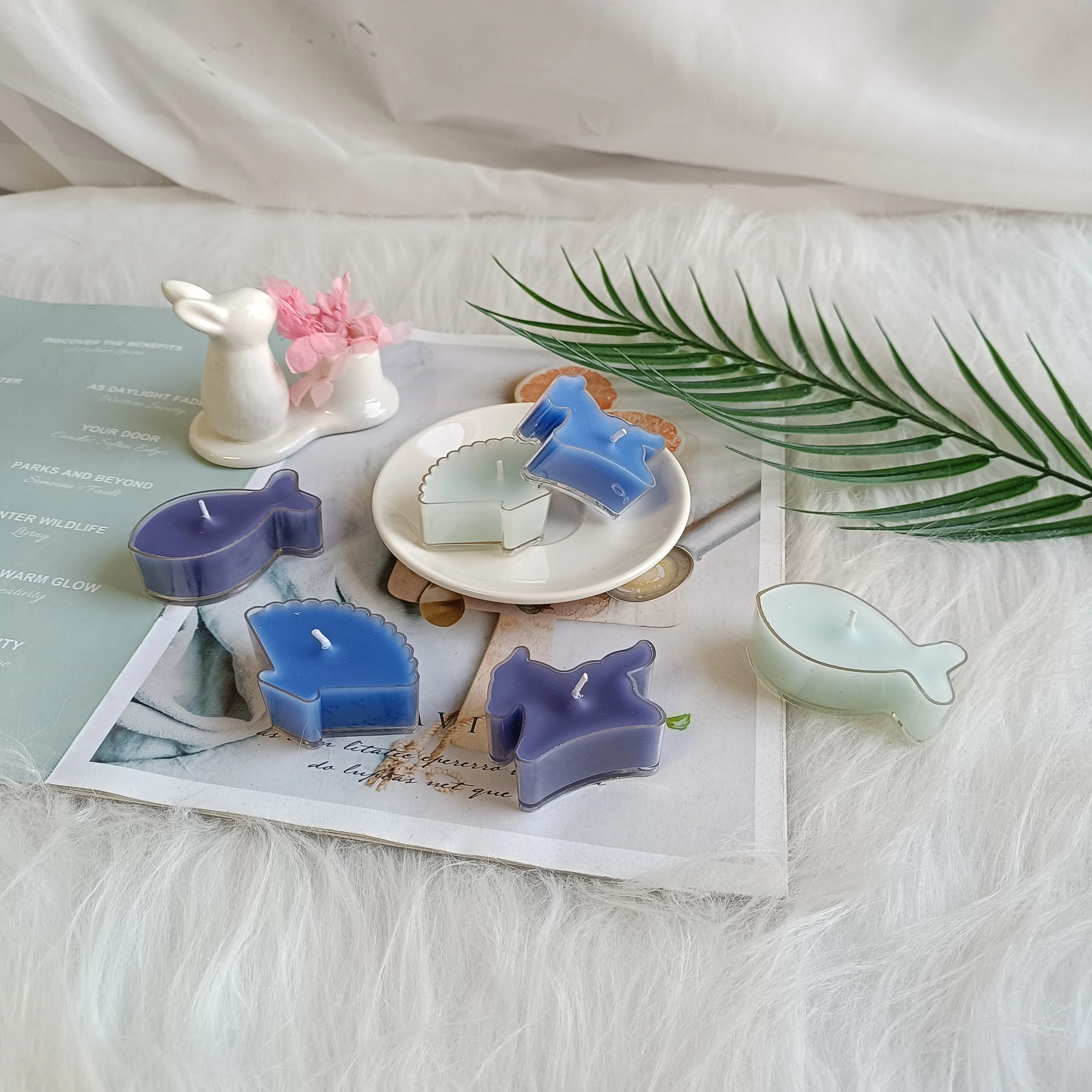 Factory Wholesale Colored Tealight Candle in Clear Cup 100% Pure Natural Unscented Tea Candles Mini Decorative Tea Light Candles