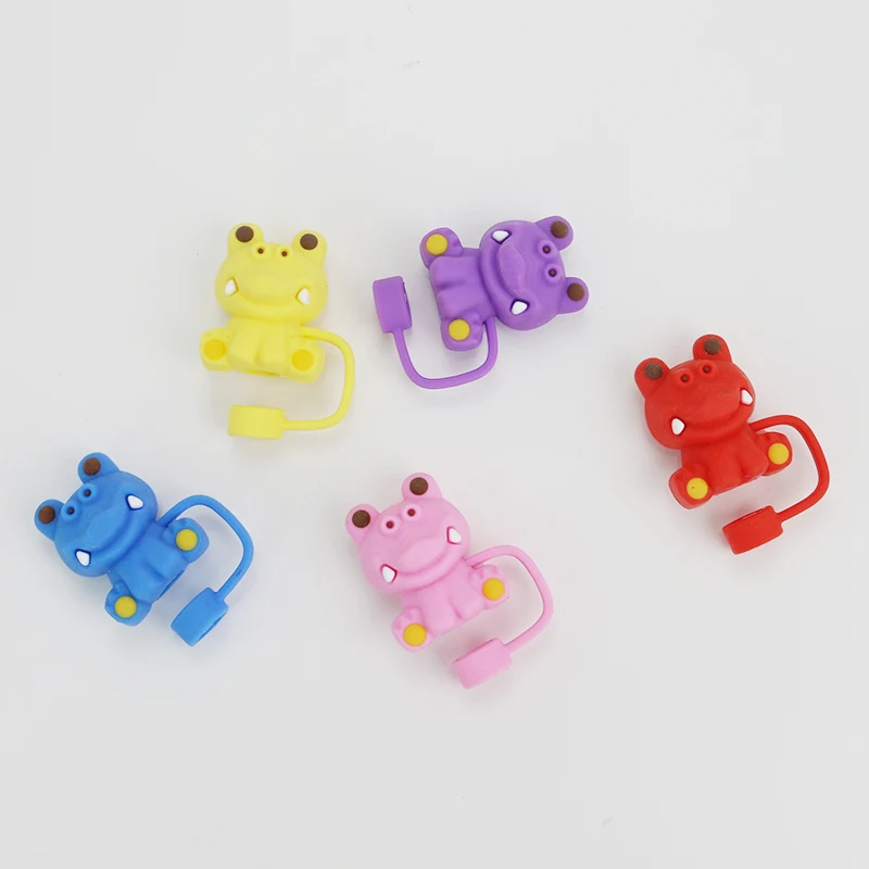 Latest Skeleton Crocodile Silicone Straw topper For 30 & 40 Oz Cup Mug Tumbler Accessories silicone Straw covers