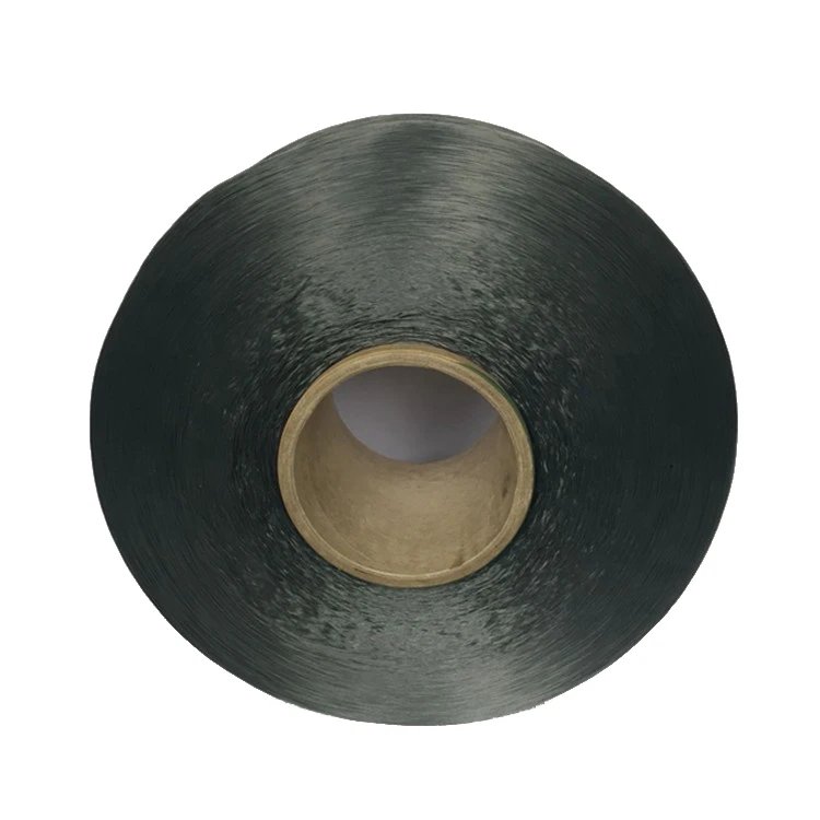 Low price hot selling recycled 900D black color pp yarn