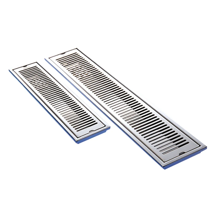 Morden Style Hair Linear Floor Stainless 316Grade Side Outlet Cover Steel Pvc Bolt Down & Channel Shower Drains